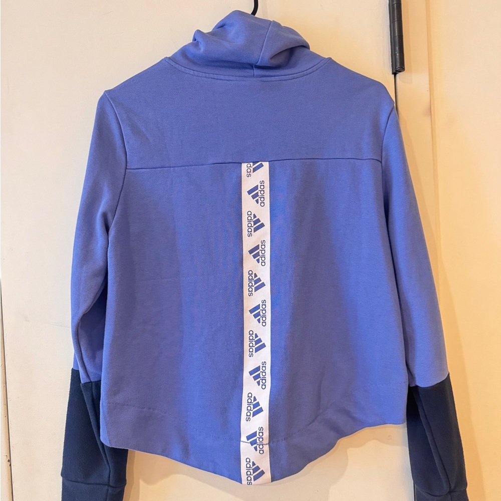 Adidas Blue and Black Turtleneck Sweatshirt size M - Picture 2 of 3